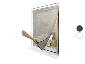 LIVARNO home Insektenschutzfenster, magnetisch, 110 x 130 cm mit Blend- und Sonnenschutz