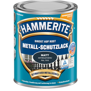 Hammerite Metallschutzlack anthrazitgrau matt 250 ml