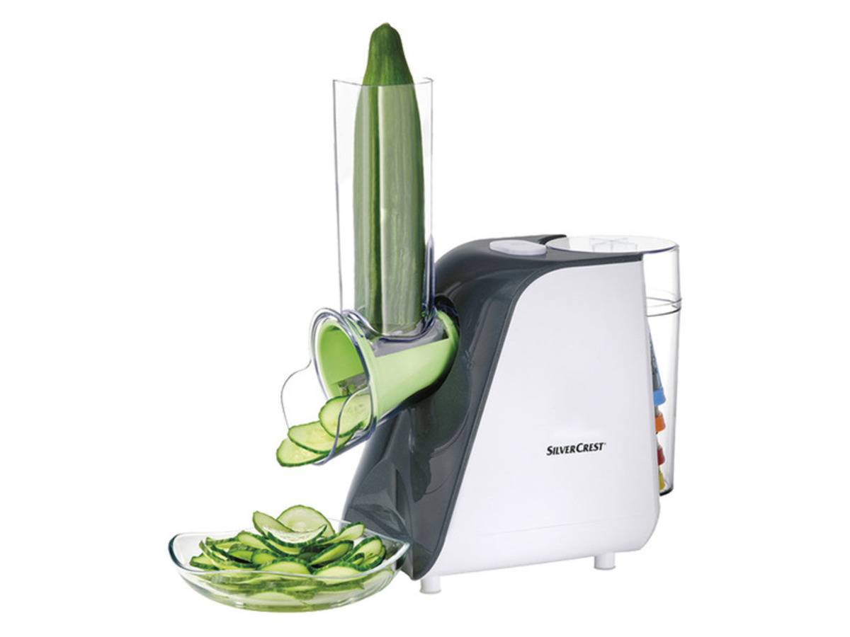 Bild 2 von SILVERCREST® Elektrische Gemüseraspel »SGR 150 E1«, mit 5 Trommeleinsätzen