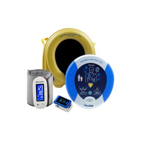 MedX5 HeartSine PAD350P Defibrillator im Set blau