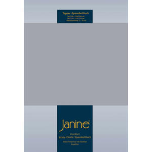 Janine TOPPER-SPANNBETTTUCH Platin