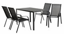 Bild 2 von JERSORE L140 Tisch schwarz + 4 LEKNES Stuhl schwarz