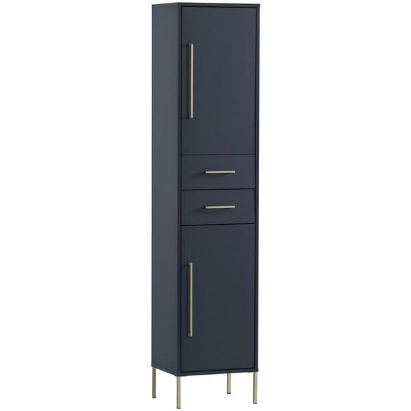 Bild 1 von Stylife HOCHSCHRANK Dunkelblau, Gold