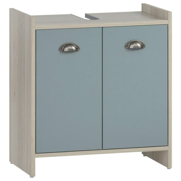 Bild 1 von Stylife WASCHBECKENUNTERSCHRANK Eiche, Pastellblau