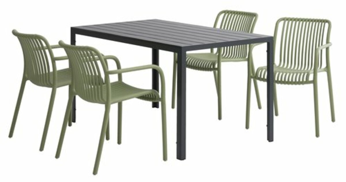Bild 4 von Gartentisch JERSORE B80xL140 schwarz