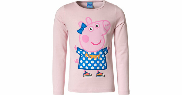Bild 1 von Peppa Pig Langarmshirt  rosa Gr. 128/134 Mädchen Kleinkinder