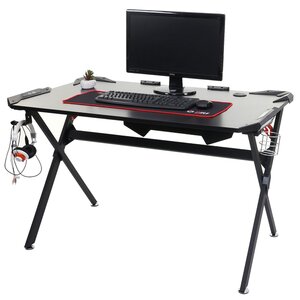 Schreibtisch MCW-F11, Computertisch Jugend-Schreibtisch, Gaming FSC-zertifiziert 120x75cm schwarz