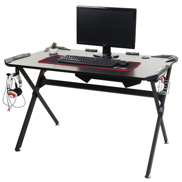 Bild 1 von Schreibtisch MCW-F11, Computertisch Jugend-Schreibtisch, Gaming FSC-zertifiziert 120x75cm schwarz