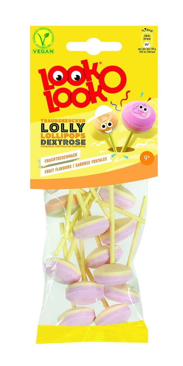 Bild 1 von Look o Look Traubenzucker Lollies 75 g