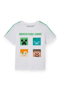 C&A Minecraft-Kurzarmshirt, Weiß, Größe: 110