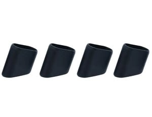 Siena Garden universal Fußkappen 4er-Set, schwarz, oval, 30 x 15 mm