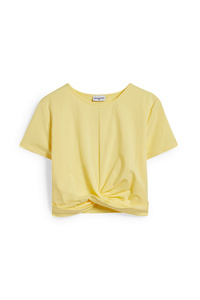 C&A Crop T-Shirt, Gelb, Größe: 50