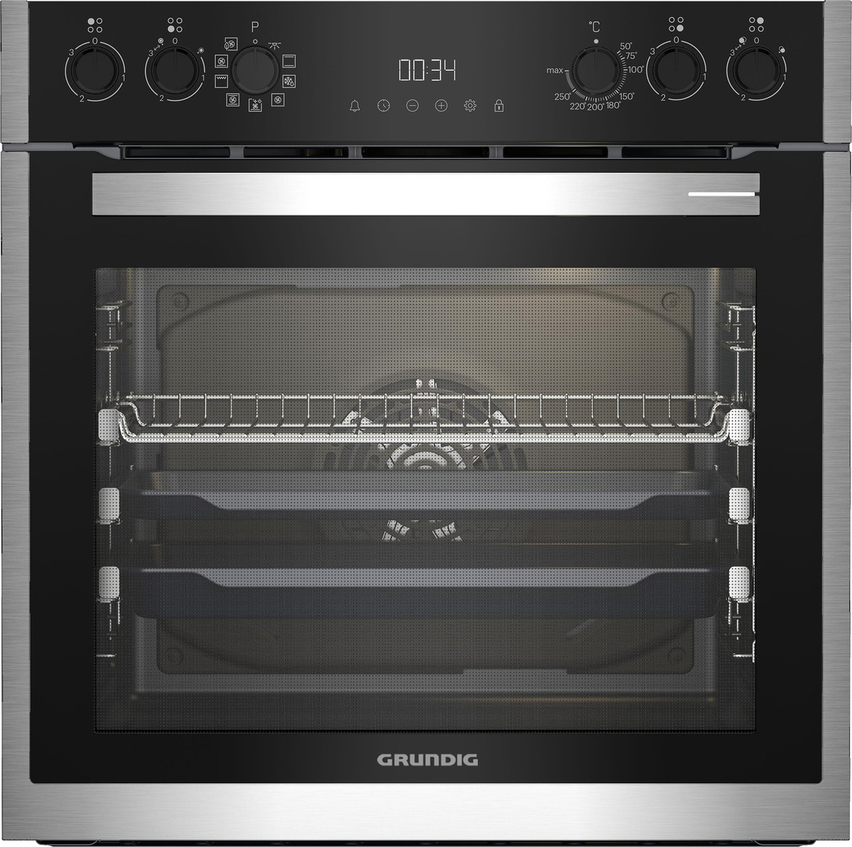 Bild 2 von GRUNDIG GEHM19310B, Einbauherdset (Glaskeramik, A+, 72 Liter)