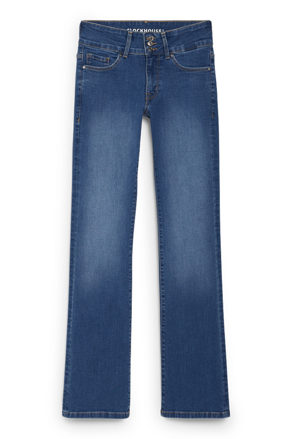 Bild 1 von C&A CLOCKHOUSE-Bootcut Jeans-Low Waist-LYCRA®, Blau, Größe: 44