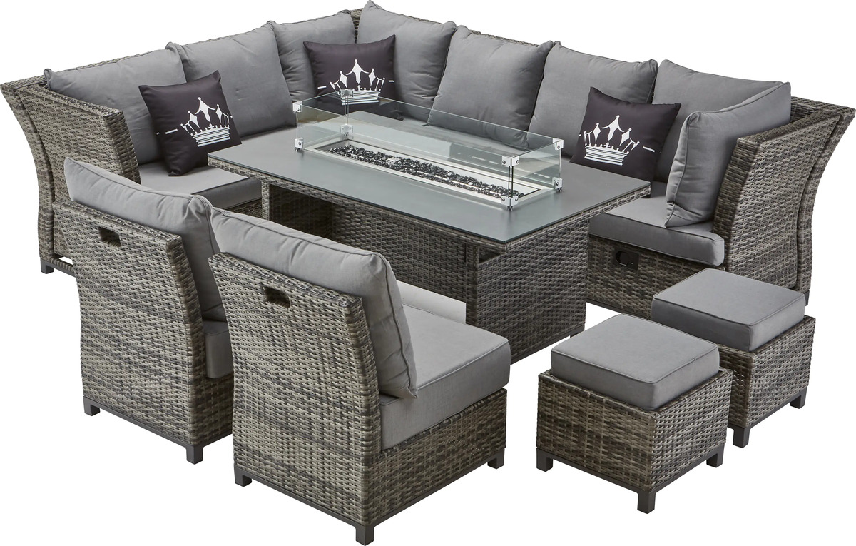 Bild 1 von Primaster Dining Lounge Möbelset Riosa Deluxe mit Tischfeuerstelle