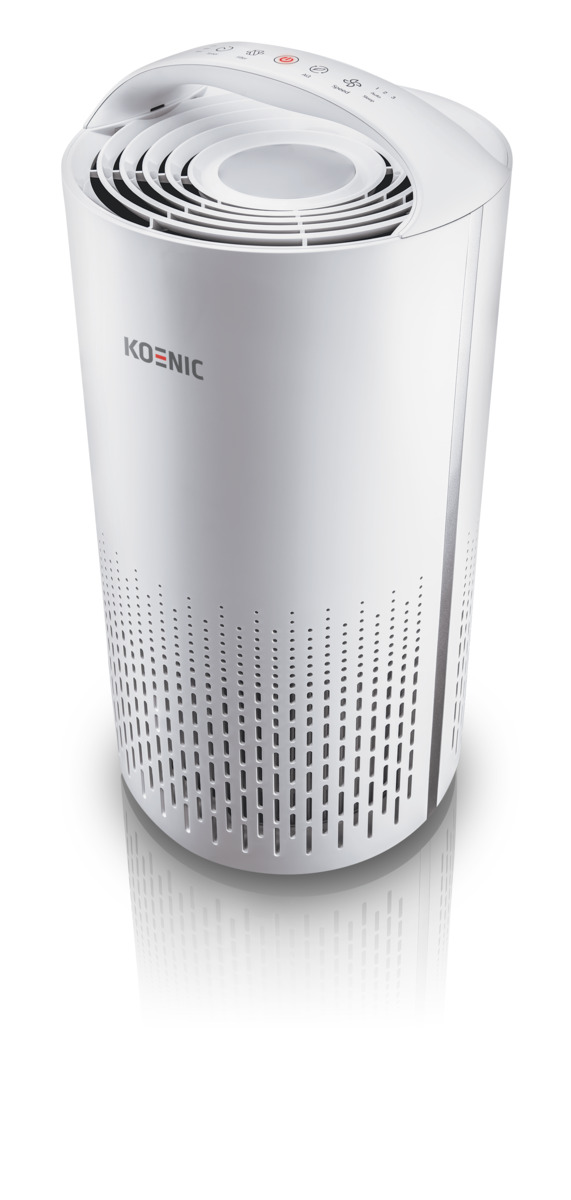 Bild 1 von KOENIC KAP 2521 Luftreiniger Weiß (40 Watt, Raumgröße: 25 m², HEPA H13 + Kohlefilter)