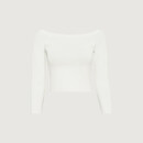 Bild 1 von Off-Shoulder-Pullover aus kompaktem Viskose-Feinstrick