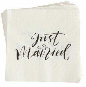 Servietten „Just married“
