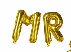 Folienballon-Girlande „Mr & Mrs“