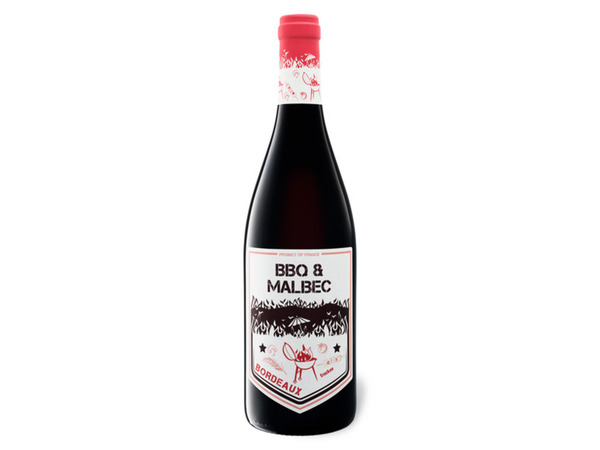 BBQ & Malbec Bordeaux AOP trocken, Rotwein 2020 von Lidl für 3,99 € ansehen!