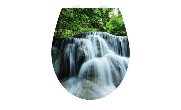Bild 1 von WC Sitz  Waterfall Kunststoff Maße (cm): B: 38 T: 45 Badaccessoires