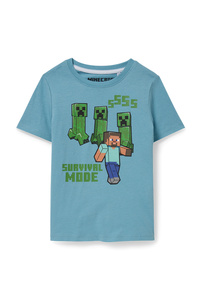 C&A Minecraft-Kurzarmshirt, Blau, Größe: 110