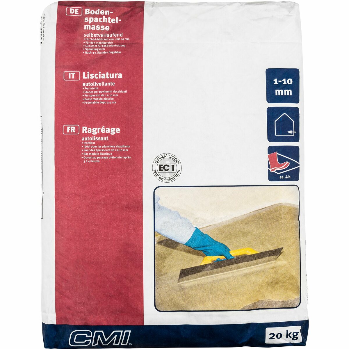 Bild 1 von CMI Bodenspachtelmasse Grau 20 kg