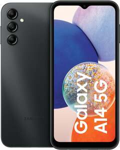 Galaxy A14 5G Smartphone 16,8 cm (6.6 Zoll) 64 GB Android 50 MP Dreifach Kamera Dual Sim (Schwarz) (Schwarz) (Versandkostenfrei)
