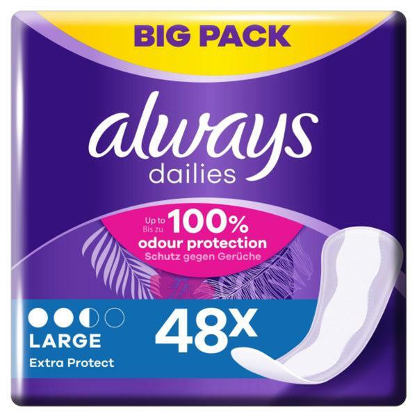 Bild 1 von Always Dailies Extra Protect Large Slipeinlagen