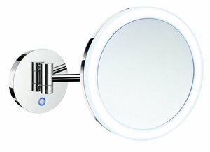 Smedbo Kosmetikspiegel Dual LED OUTLINE, Silber