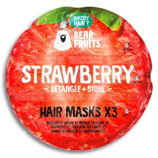 Bild 1 von Bear Fruits Strawberry Hair Masks 3er Pack