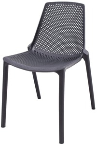 METRO Professional Stuhl, Kunststoff, 46.8 x 56 x 78.8 cm, stapelbar, schwarz
