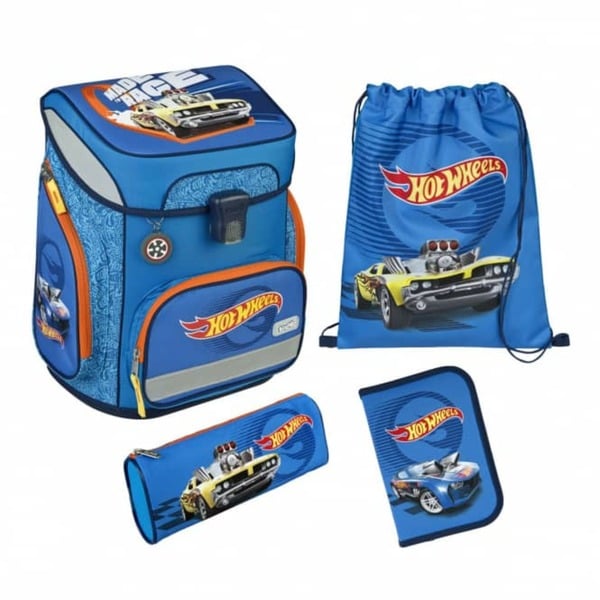 Bild 1 von Scooli - EasyFit - Schulranzen Set - Hot Wheels - 5-teilig