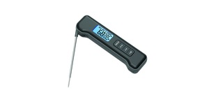Tarrington House Digitales Taschen-Thermometer, 13,5 cm, Edelstahl 304, ABS, TPE, schwarz