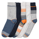 Bild 1 von 5 Paar Jungen Socken im Muster-Mix