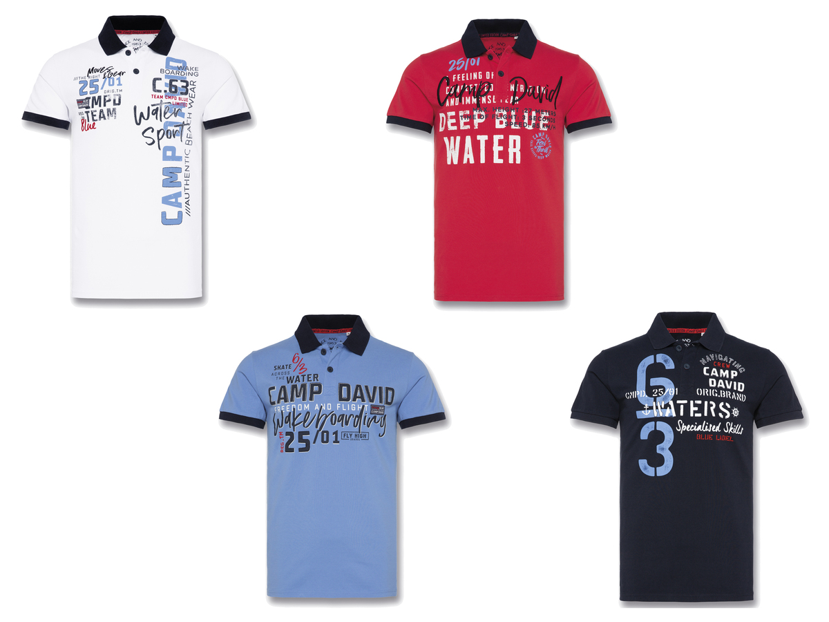 Bild 1 von Camp David Herren Poloshirt aus reiner Pikee Baumwoll-Qualität