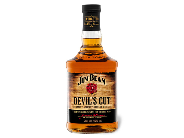 Bild 1 von JIM BEAM Devil's Cut Kentucky Straight Bourbon Whiskey 45% Vol