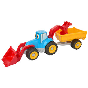 Sandspielzeug Traktor mit Anhänger