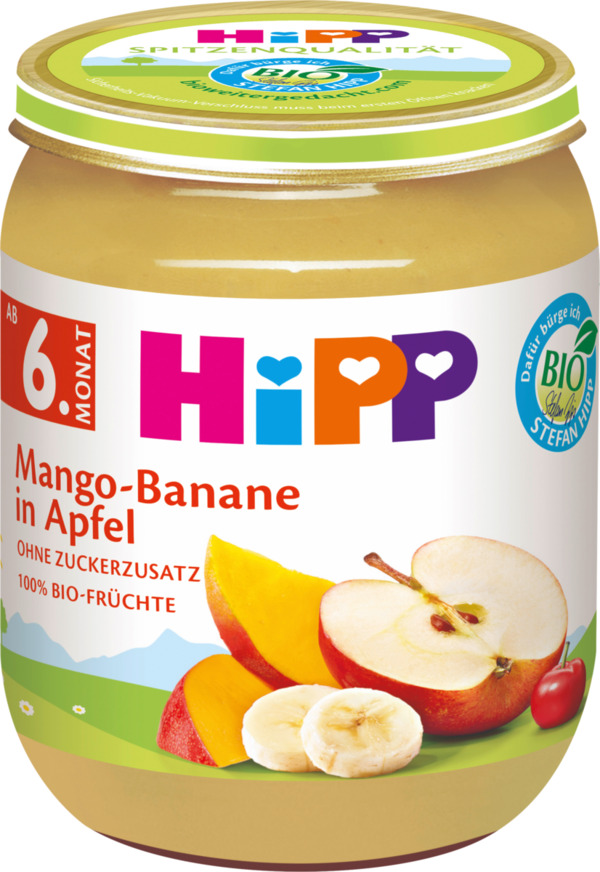Bild 1 von Hipp Früchte Mango-Banane in Apfel ab dem 6. Monat