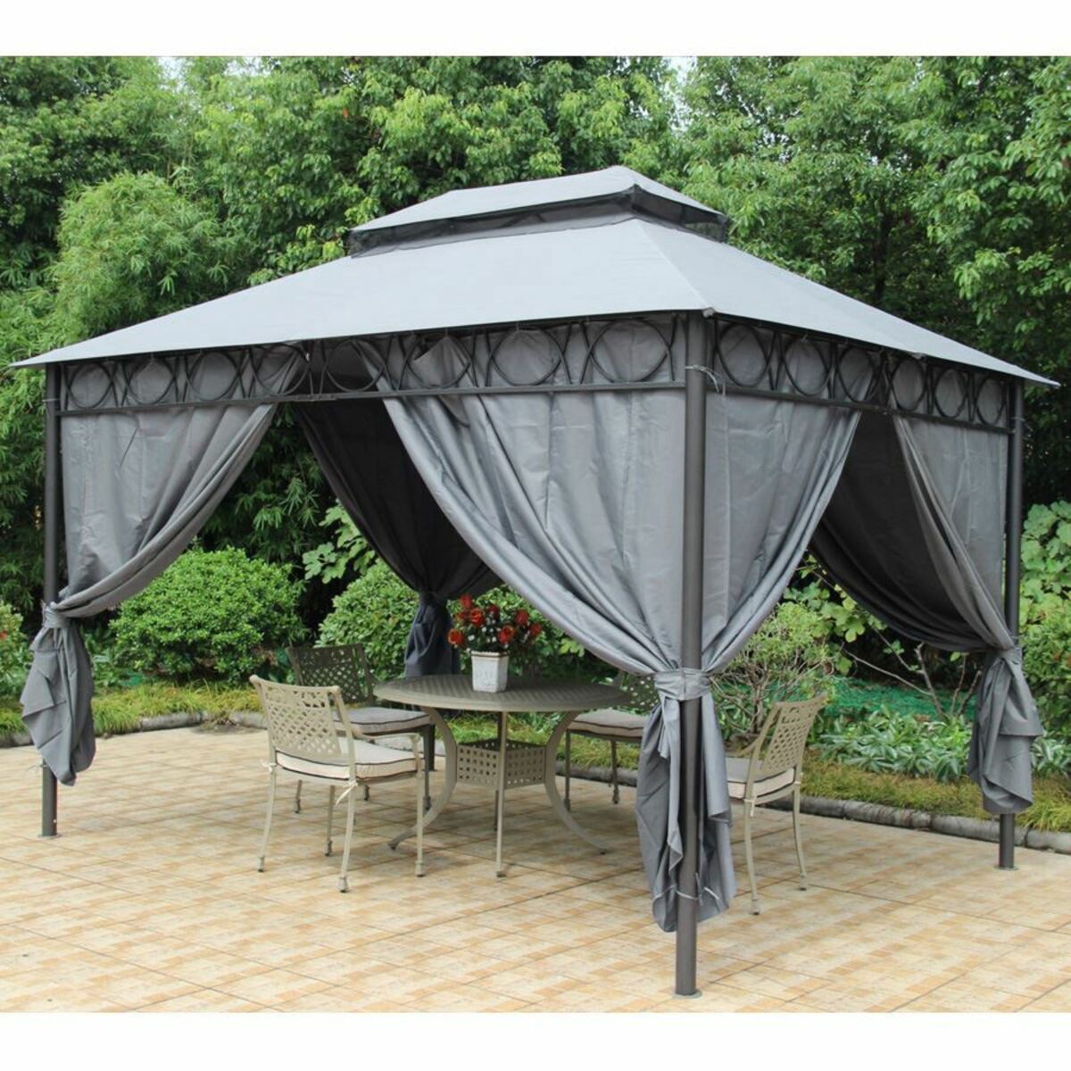 Gartenpavillon Cape Town 3x4m Anthrazit von Thomas Philipps ansehen!