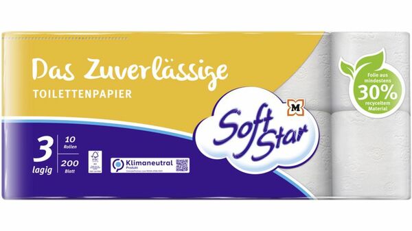 Bild 1 von SoftStar Toilettenpapier Das Zuverlässige 3 Lagen