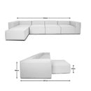 Bild 4 von HOME DELUXE Modulares Sofa VERONA - XL hellgrau