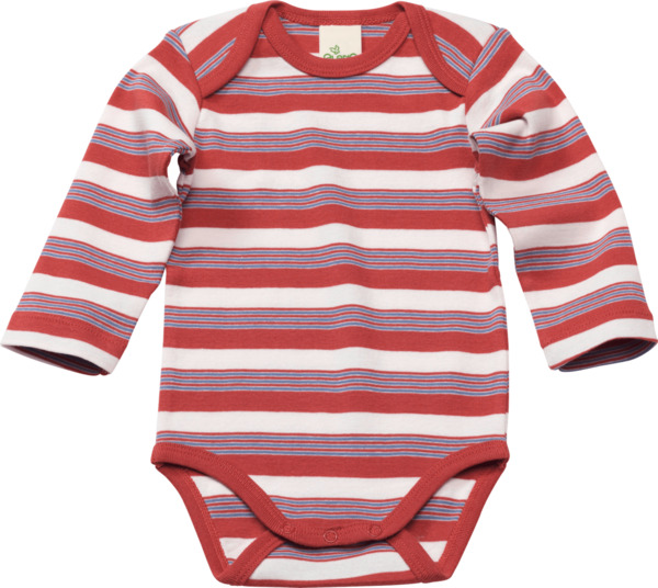 Bild 1 von ALANA Baby Body, Gr. 62/68, aus Bio-Baumwolle, rot, weiß