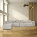 Bild 1 von HOME DELUXE Modulares Sofa VERONA - XL hellgrau