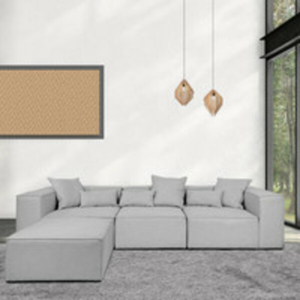 Bild 1 von HOME DELUXE Modulares Sofa VERONA - L hellgrau