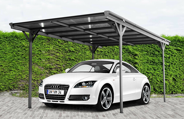 Bild 2 von Powertec Garden Design Carport - Anthrazit, ca. 503 x 305 x 232/217cm