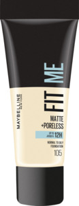 Maybelline New York Fit Me! Matte + Poreless Make-Up Nr. 105 Natural Ivory