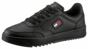 Tommy Jeans BASKET BLACK LEATHER TOMMY JEANS Sneaker mit leichter Perforierung