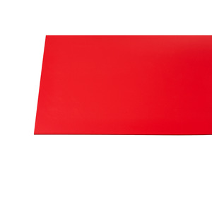 Kunststoffplatte 'Hobbycolor' rot 125 x 50 x 0,3 cm