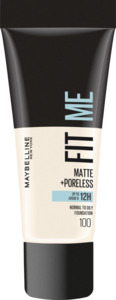 Maybelline New York Fit Me! Matte + Poreless Make-Up Nr. 100 Warm Ivory